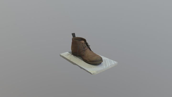 Leather Shoe (High Detail) 3D Model