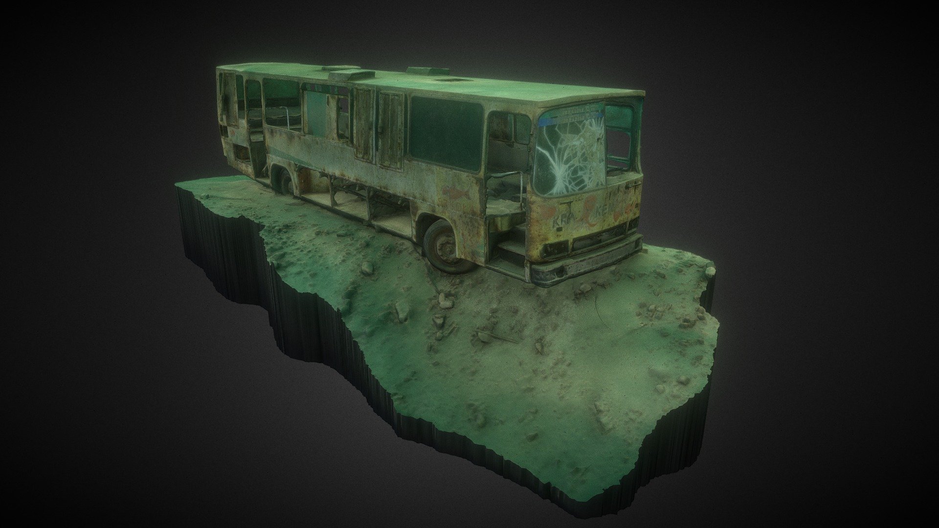 Bus - Underwater wreck - Zakrzówek Quarry — Sketchfab embed 3D viewer