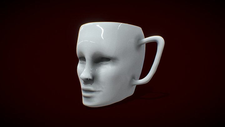 Face Cup 3D Model