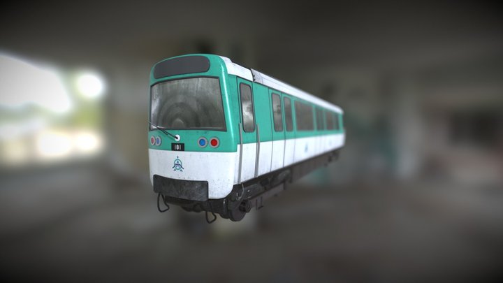 Paris Metro Car (MF77) 3D Model