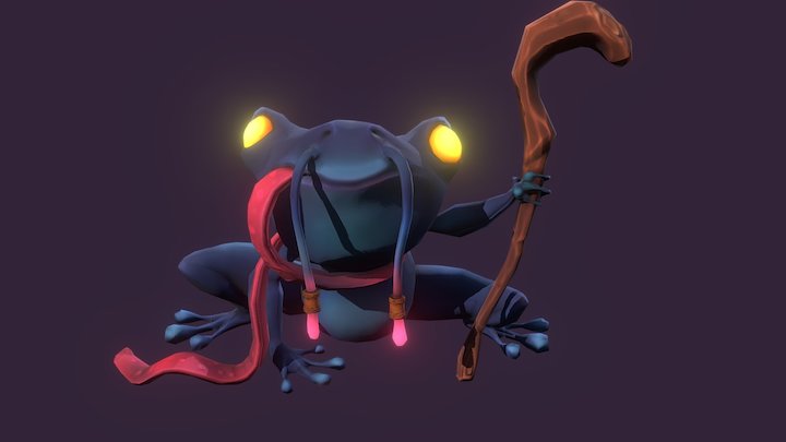 Shaolin Frog 3D Model