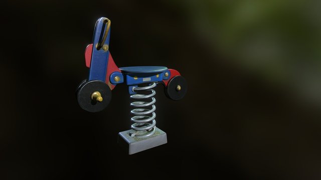 playground motorcycle 3d scan 3D Model