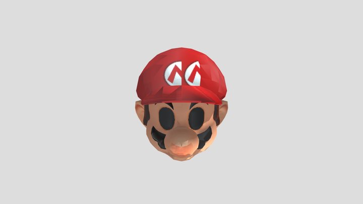 Mario Head 3D Model