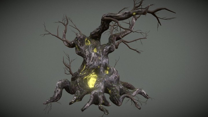 The Wailing Tree Animations - Falsepine Boss 3D Model