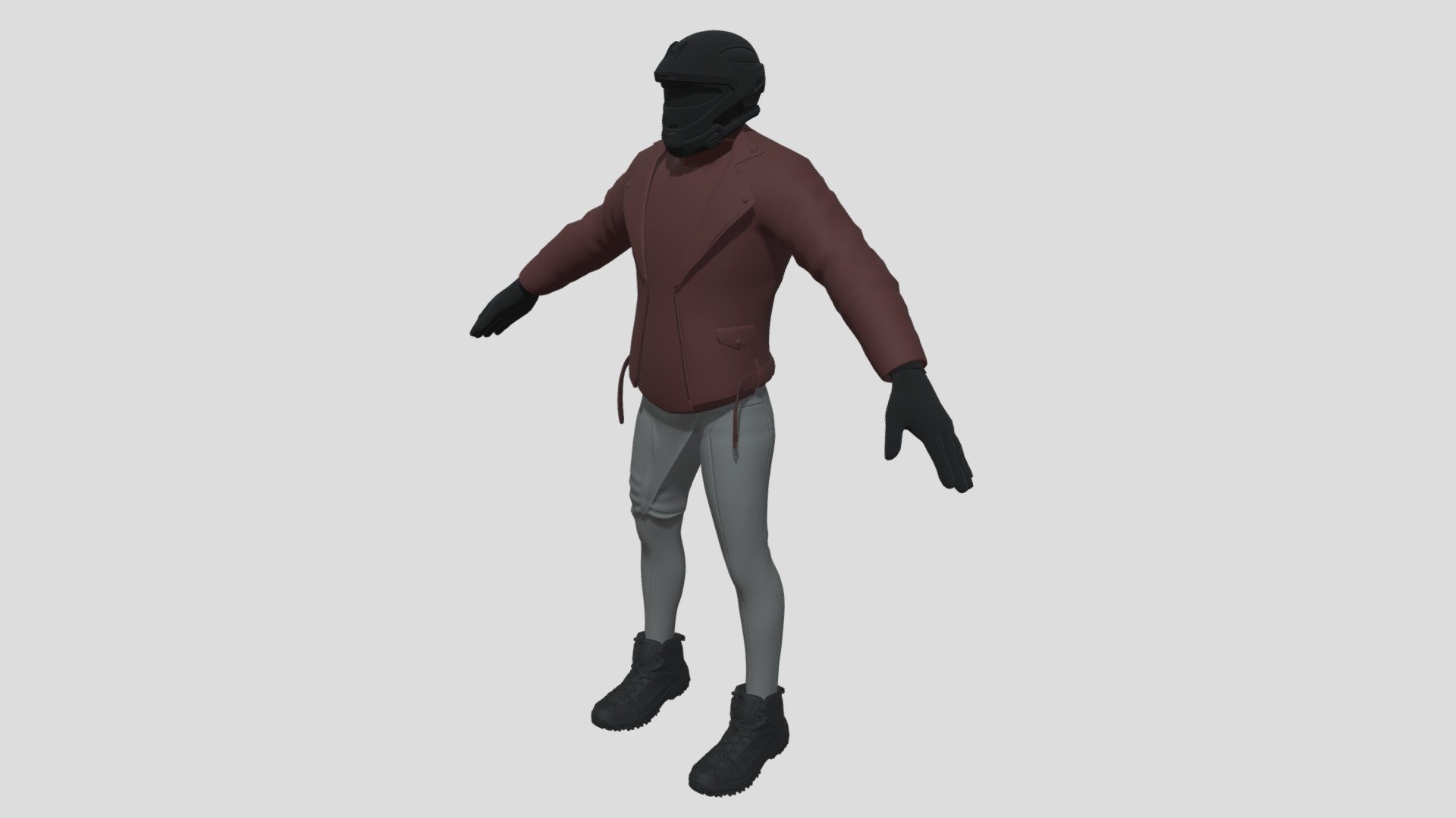 Biker Outfit Textured - Download Free 3D model by Cre8t!ve V!be ...