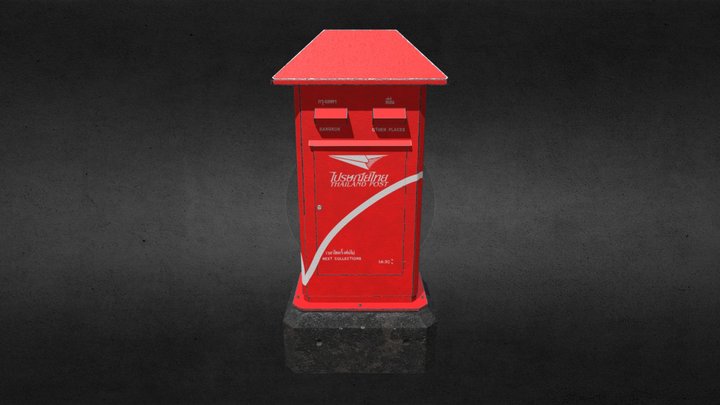 ThaiPostBox 3D Model