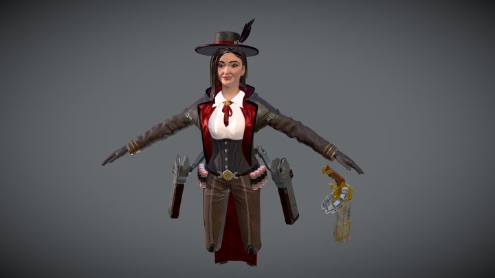 Gunslinger - Not Posed 3D Model