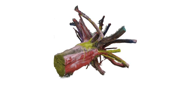 галерейный пень 3D Model