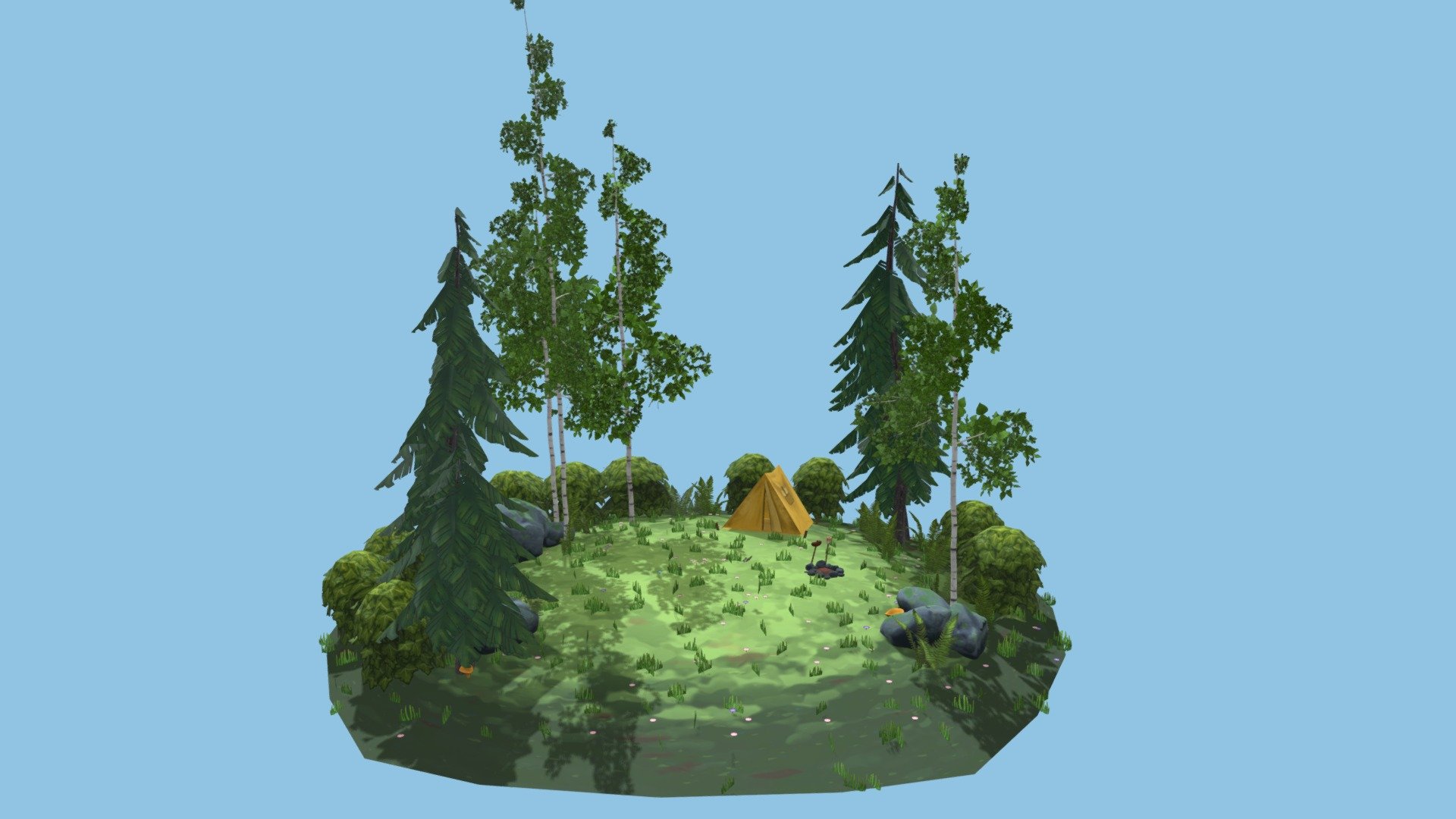 Forest Environment - 3D model by arabella.ling [bc1d939] - Sketchfab
