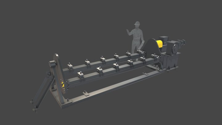 Станок для ремонта двигателя 3D Model