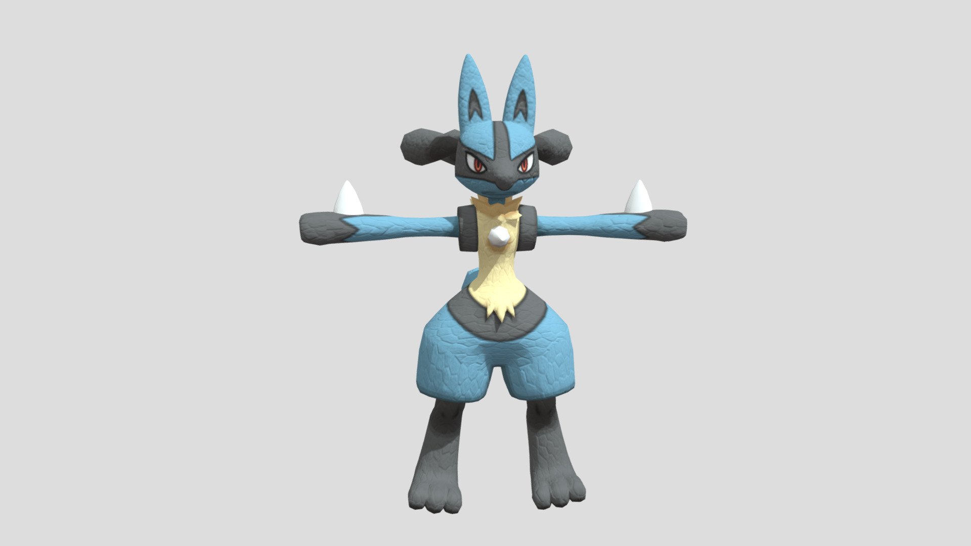 chameleon (Lucario form (XY)) - Download Free 3D model by hotstar ...