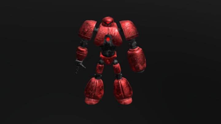 Gun Robot 3D Model