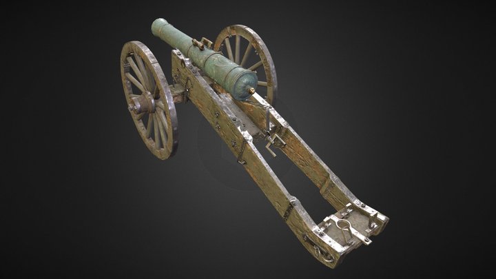 Russian Field Artillery 3D Model