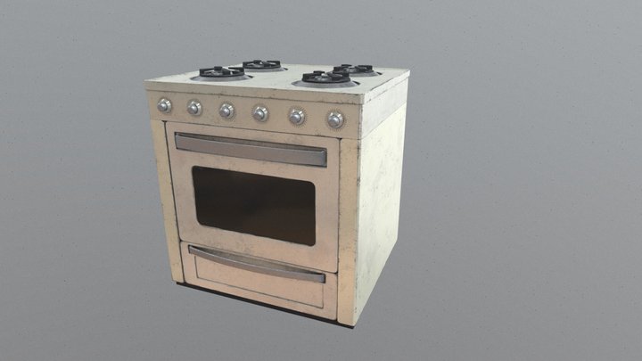 Kitchen Stove 3D Model