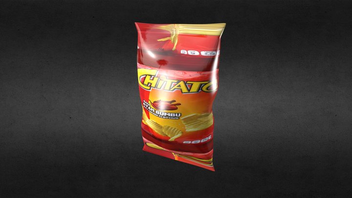 Chips Bag FBX 3D Model