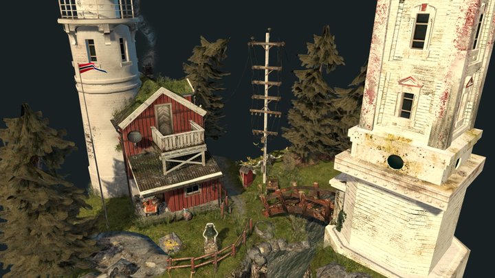 DAE Diorama - By the ocean 3D Model