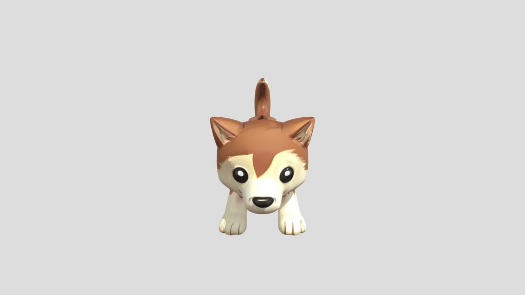 A cartoon puppy