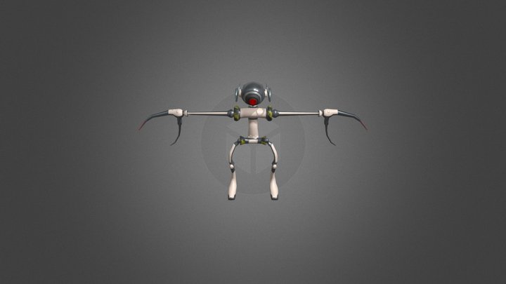 Cartoon Character Concept Rendition 3D Model