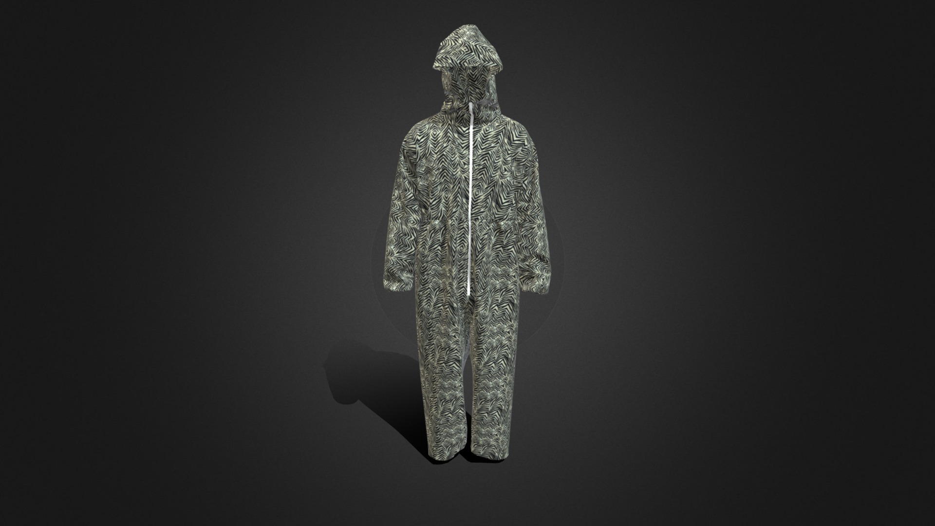 3D model dust proof suit - This is a 3D model of the dust proof suit. The 3D model is about a statue of a person.