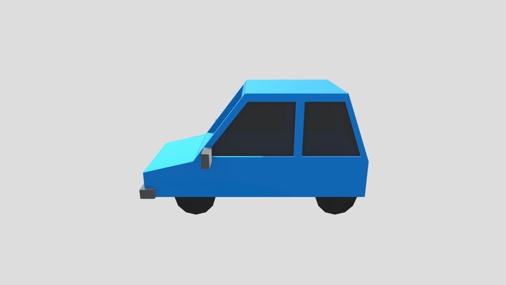 Low Poly Car 3D Model