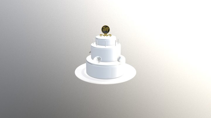 Cake Logo 3D Model