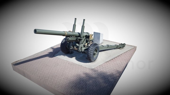 Queens Park Cemetery Calgary - Artillery 3D Model