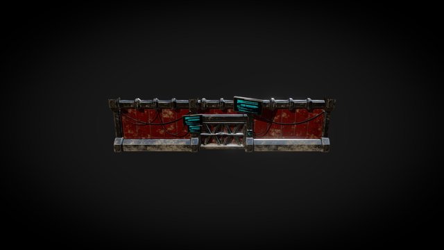 Futuristic Door 3D Model