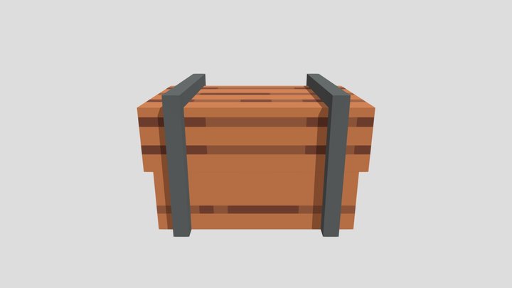 Baú de Madeira (Wooden Chest) 3D Model