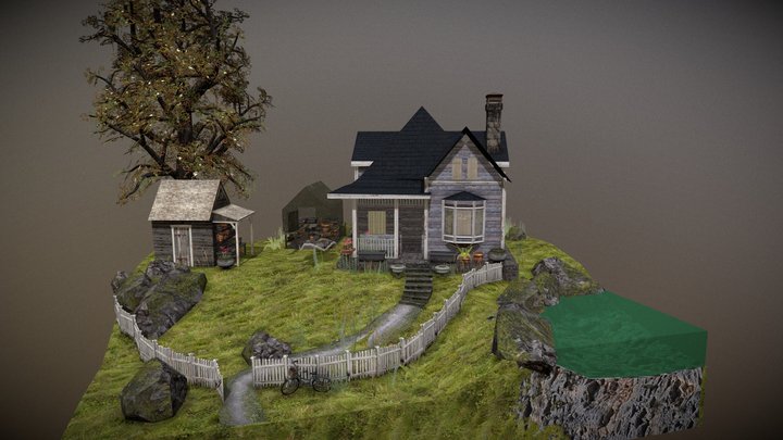 Diorama: Grandma's House 3D Model