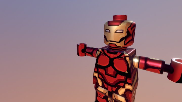 Lego IronMan by Felivans (Luis Felipe Garavito) 3D Model