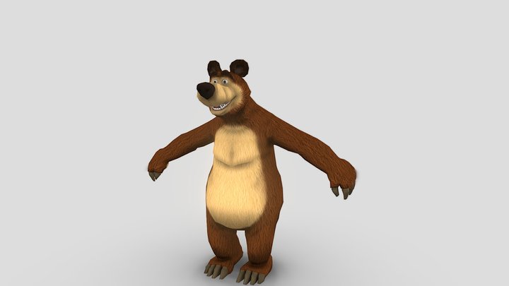 Маша и медведь медведь/Masha and the Bear bear 3D Model