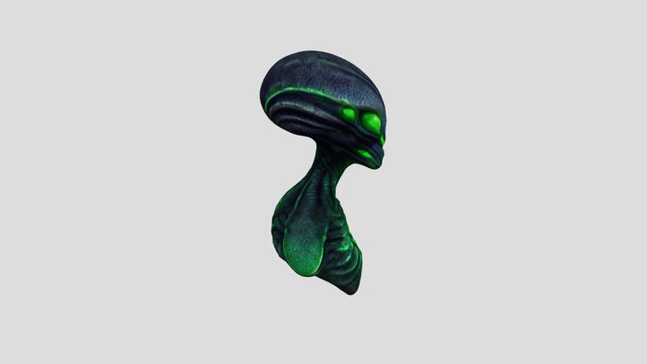 Alien Torso 3D Model