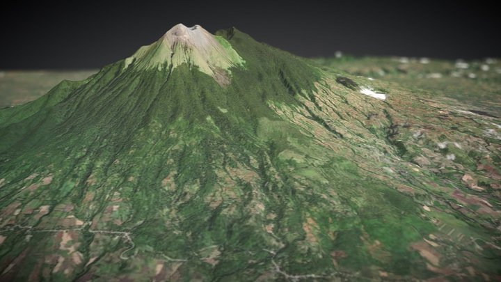 Mr Kanlaon, Negros, Philippines 3D Model
