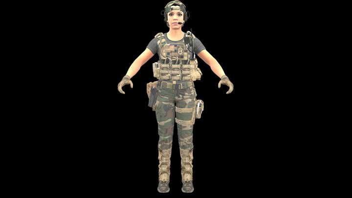 Modern Warfare 2019 - Alice: Down Range 3D Model