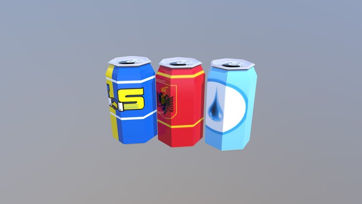 Soda Cans 3D Model