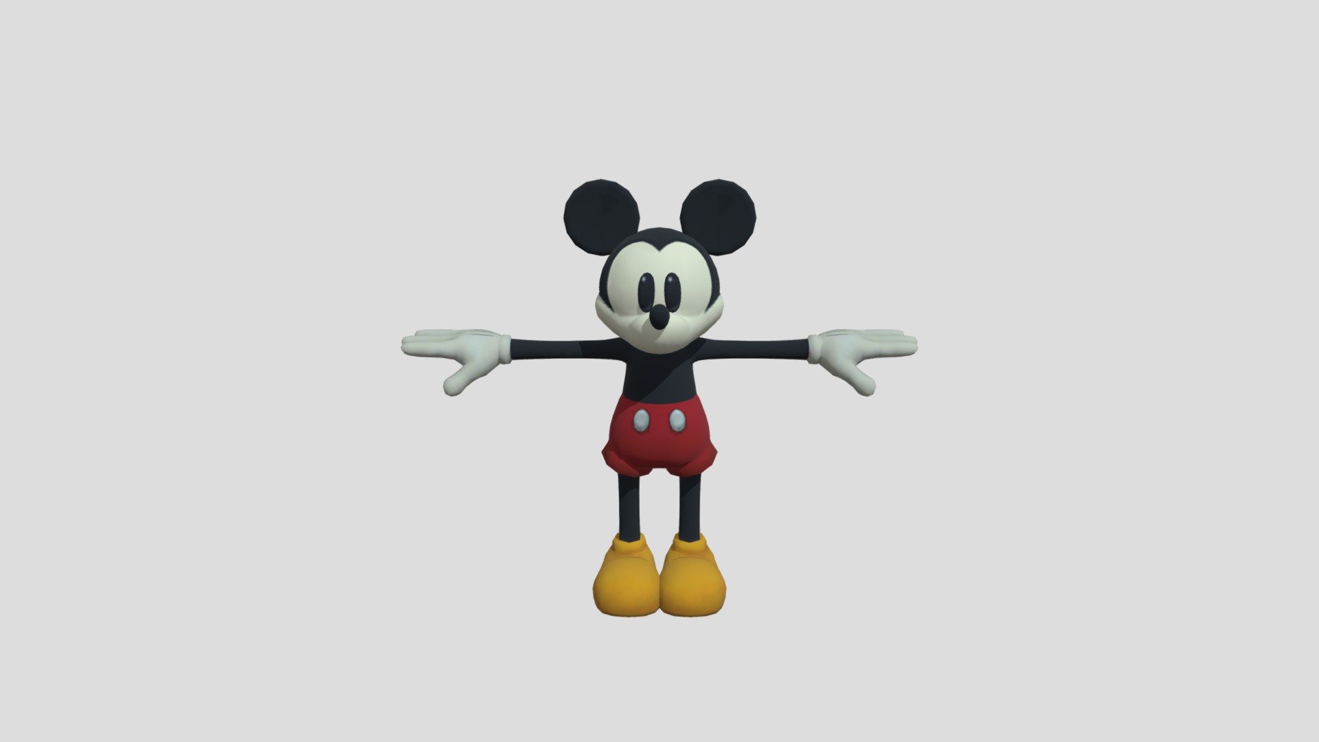 Wii - Epic Mickey - Mickey Mouse — Sketchfab embed 3D viewer