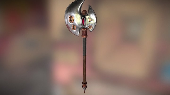 AXE HIGH POLY 3D Model