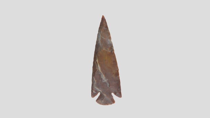 Reproduction Corner-Notched Projectile Point 2 3D Model