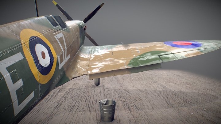 Spitfire Washing – Kostenloses 3D-Modell STL