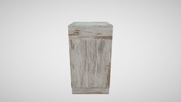 elemento espositore antina con piano in vetro 3D Model