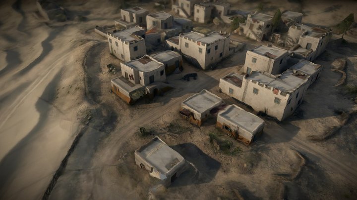 Battlefield 1 - Desert Map 3D Model