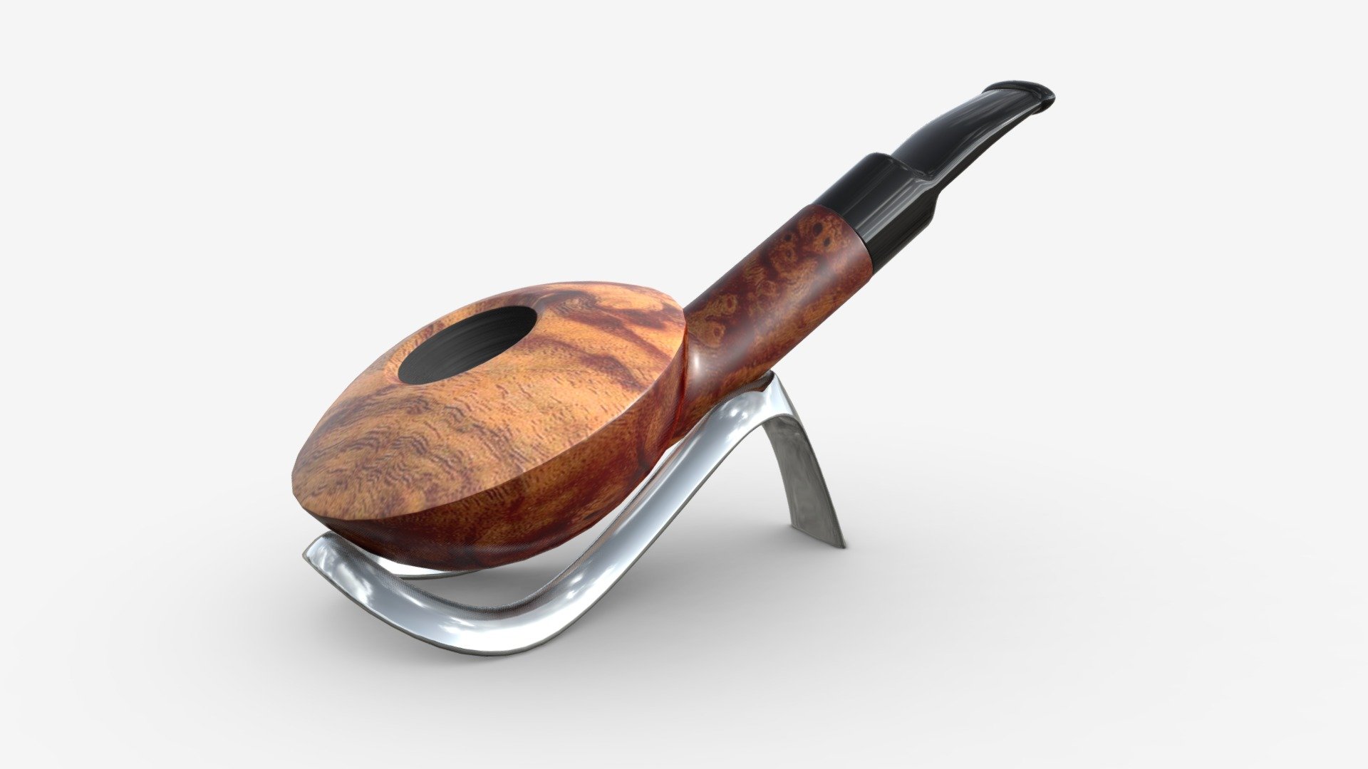 Smoking Pipe Half-bent Briar Wood 02 - Buy Royalty Free 3D model by ...