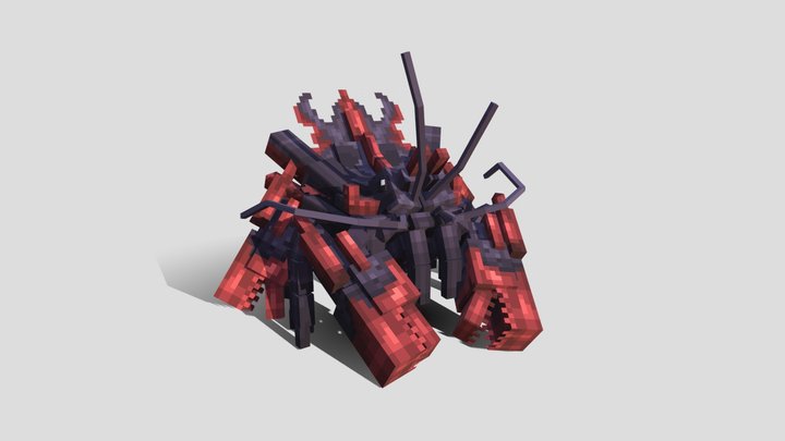 Cosmic Crab rpg sci-fi mob #BlockBench 3D Model