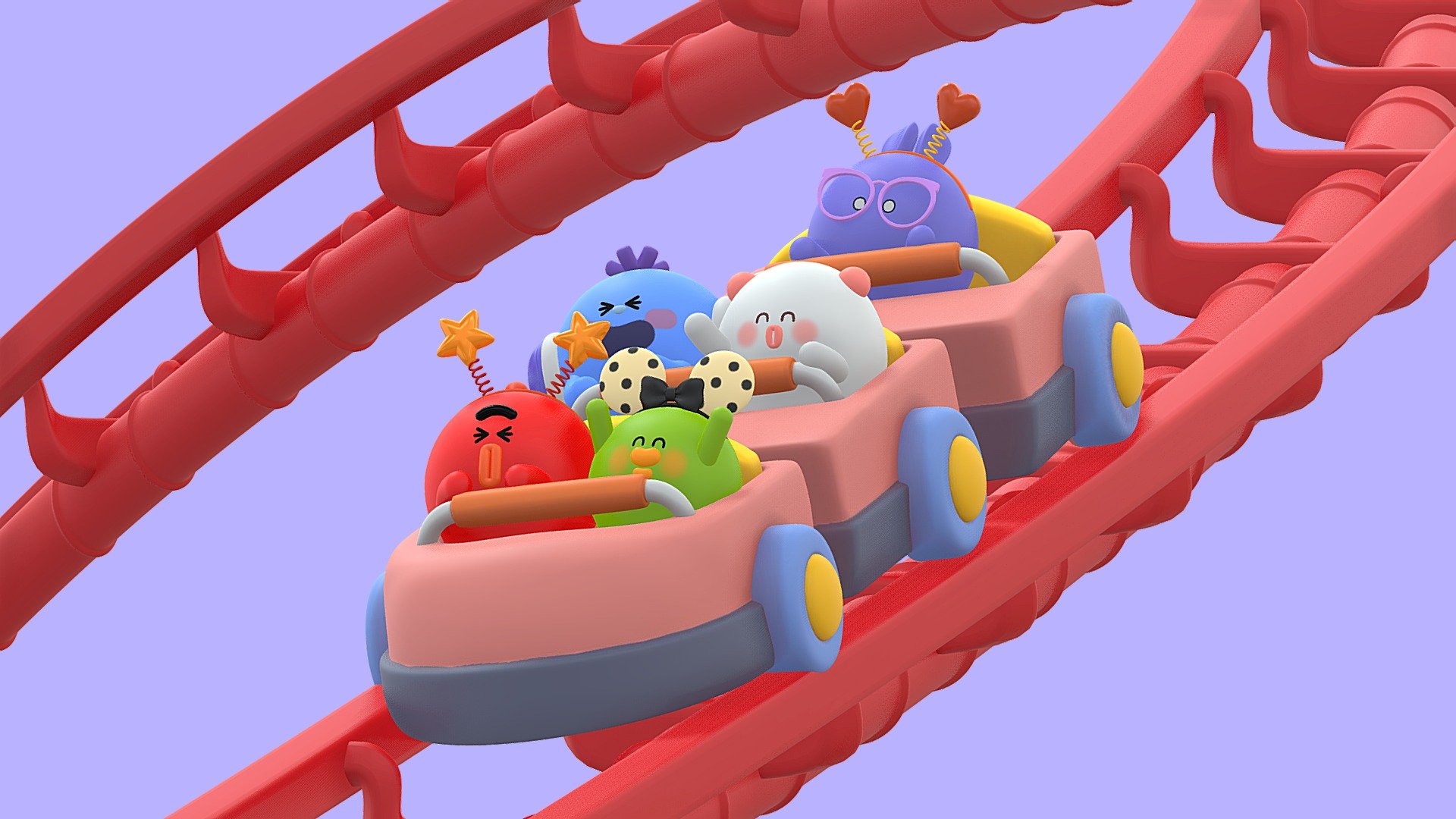 16 Rollercoaster 3D model by lotteon5 bc2fb9d Sketchfab