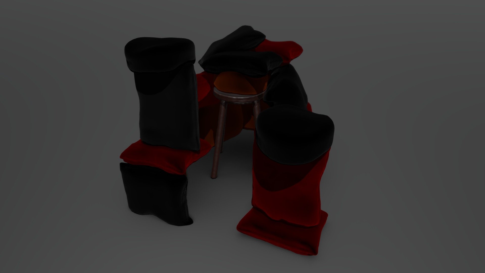 SculptJanuary2021 - Day 13 - Pillow Fort — Sketchfab embed 3D viewer
