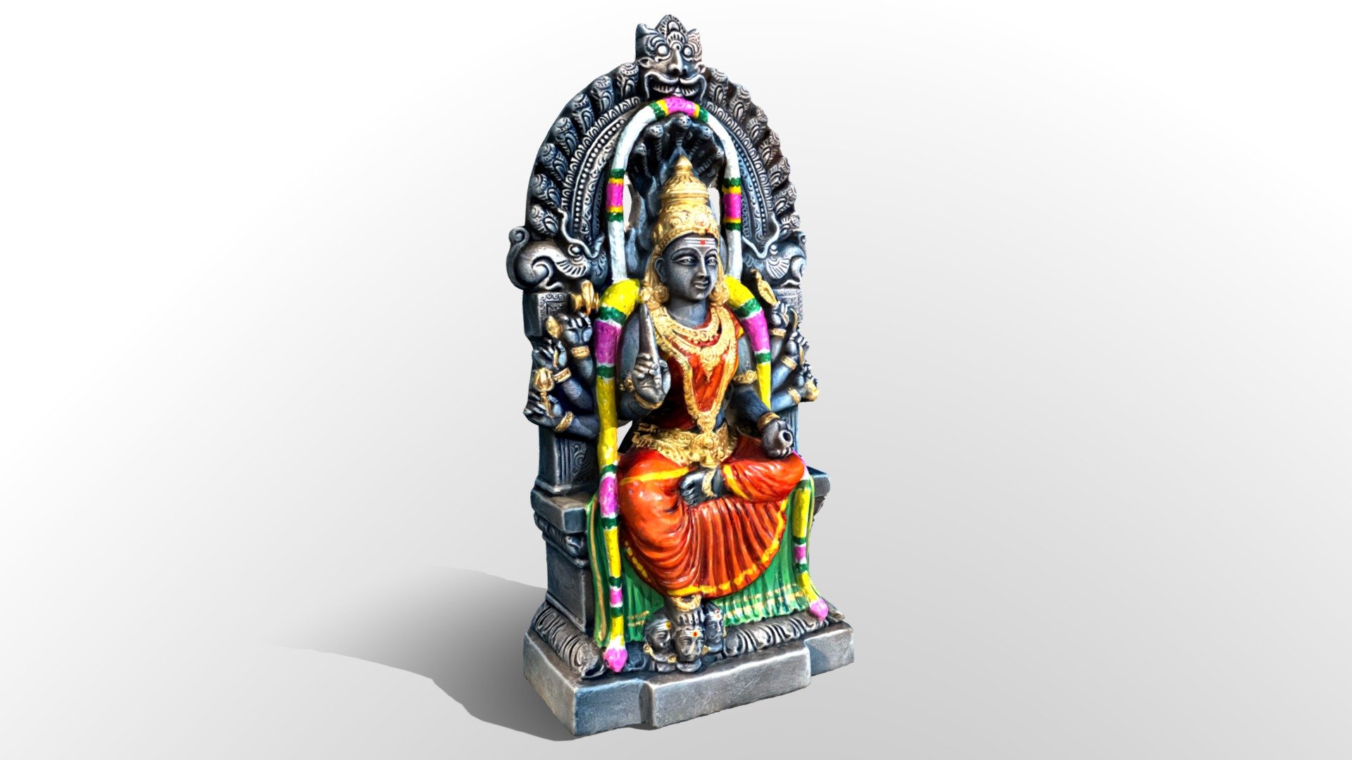 Hindu God Mari Amman - 3D model by Niharika Karanam (@karanamniha) [bc30200]