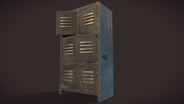 Metal cabinet 3D Model