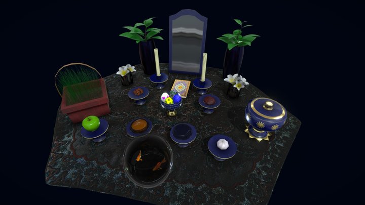 Haft Sin - Persian new year's decoration 3D Model