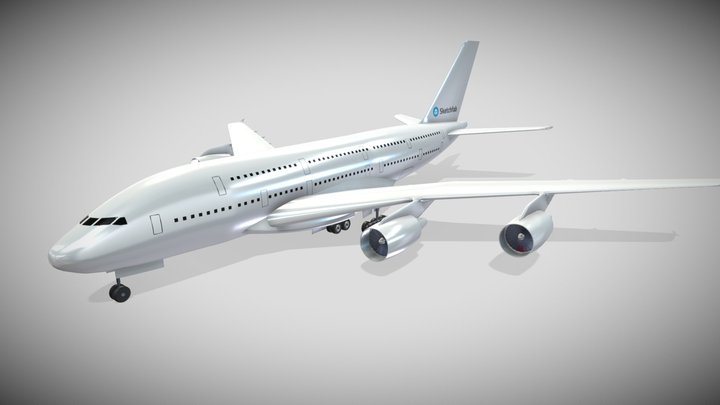 Airbus - SK_A380 – Kostenloses 3D-Modell STL