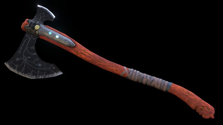 Leviathan Axe - God of War 4 3D Model
